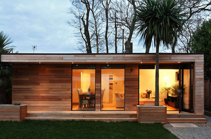 Modern garden house design approach
