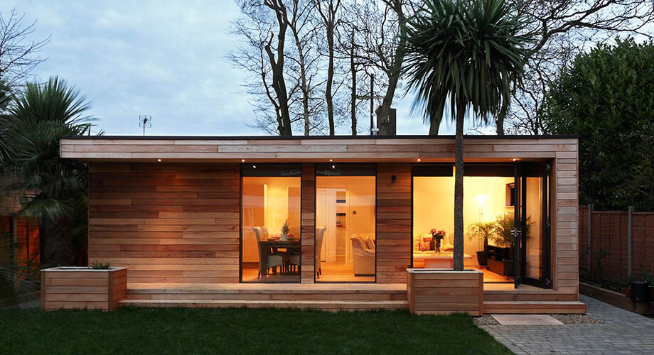 Modern garden house design approach