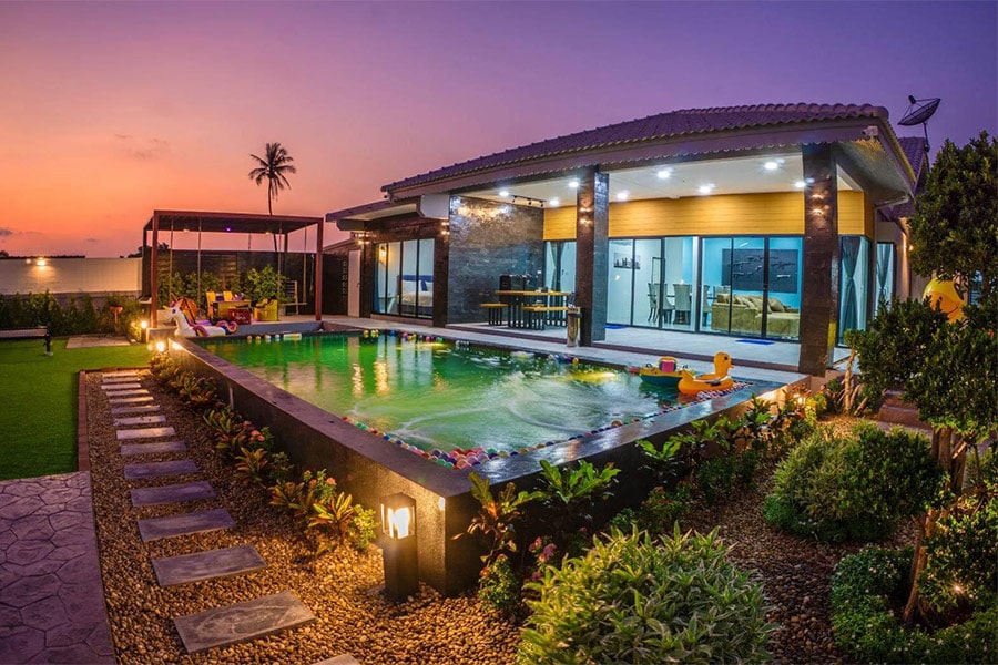 Offer pool villas