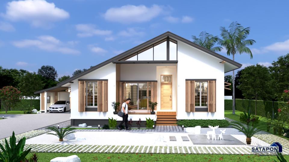 Presenting a half-storey minimalist house