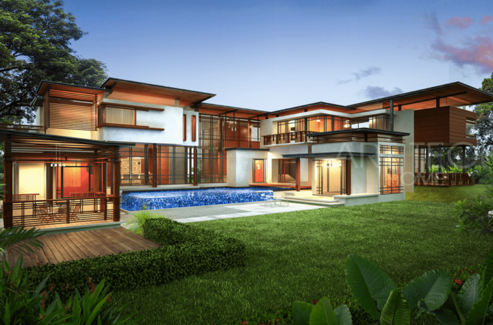 Contemporary tropical house design ideas