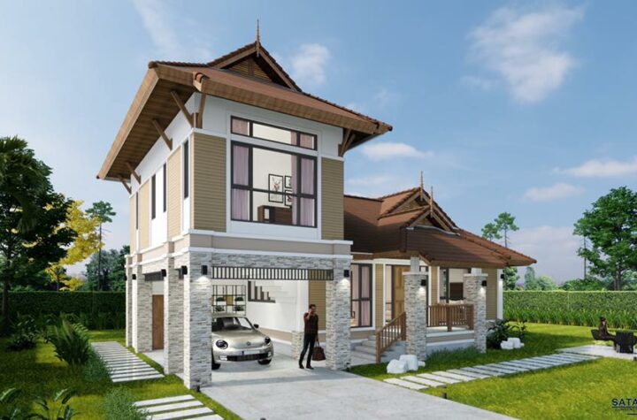 Presenting a modern Thai style house